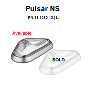 AeroLEDs Pulsar NS navigation light / acs light. Single left side light. Red light. Part number: 11-1280-B-12